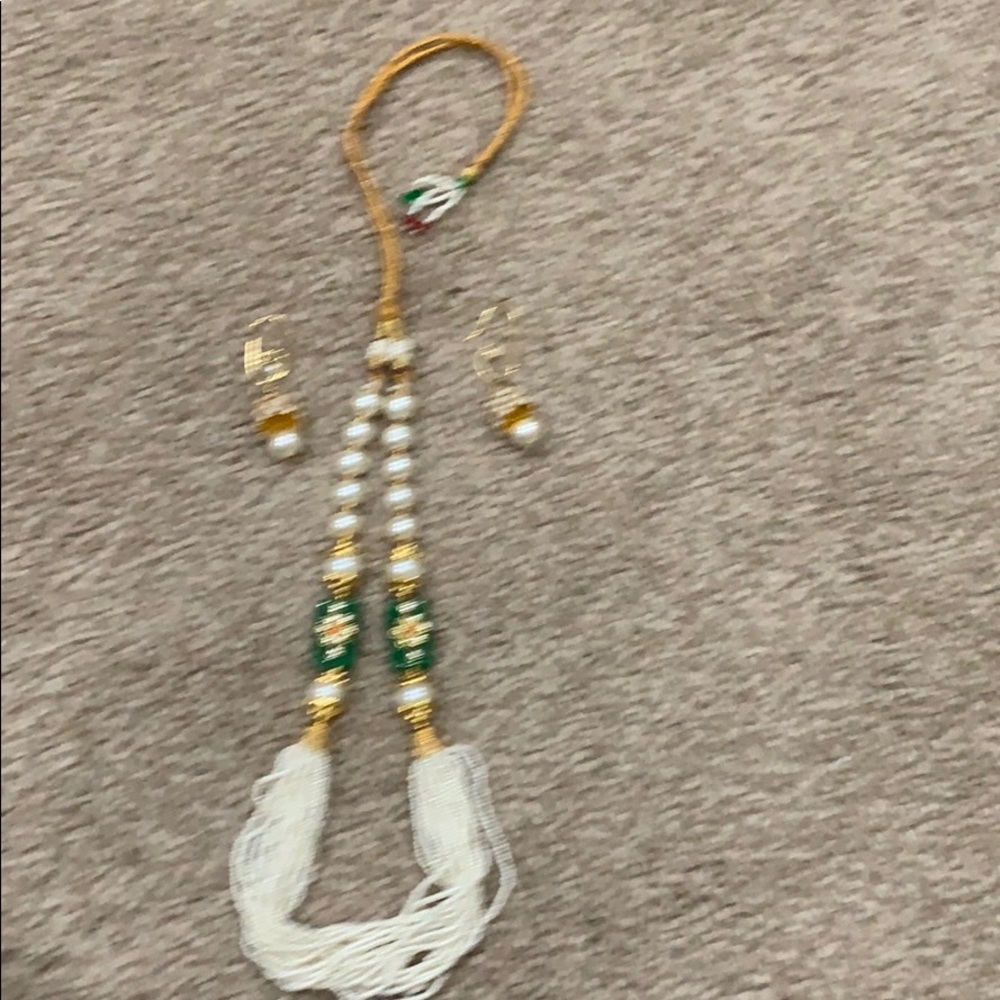 Necklace with earring